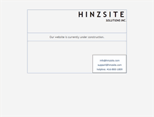 Tablet Screenshot of hinzsite.com